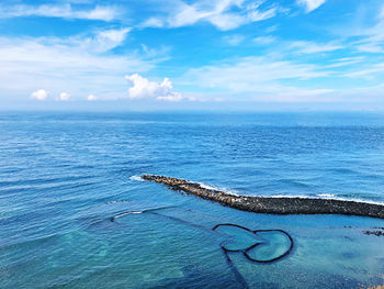 Scenic view of sea against sky