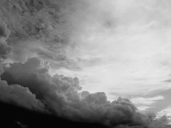 Low angle view of clouds in sky