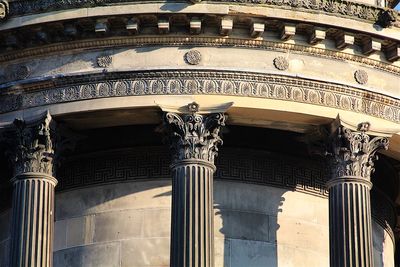 Low angle view of historical building