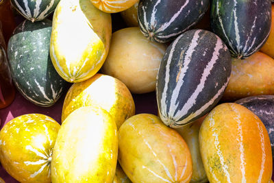 Full frame shot of fruits for sale at market stall