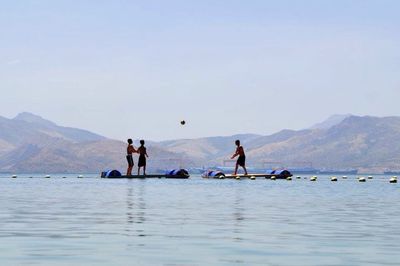 Tourists at beach