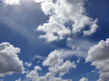 Low angle view of clouds in sky