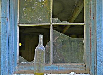 Close-up of closed door