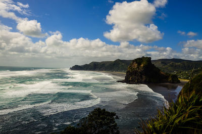 Scenic view of sea against sky