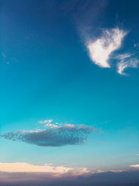 Low angle view of clouds in sky
