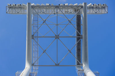 Low angle view of bridge against sky