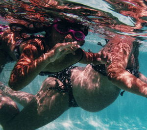 Swimming pool in sea