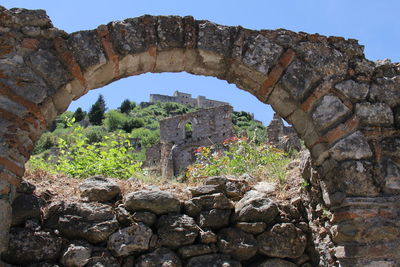 Old ruins against clear sky