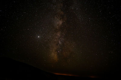 Low angle view of stars in sky