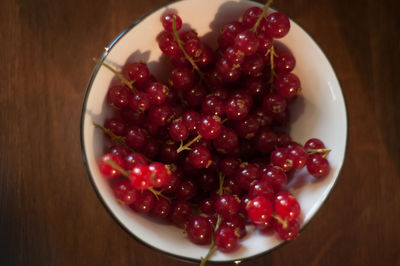 Close-up of strawberries in bowl