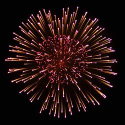 Low angle view of firework display