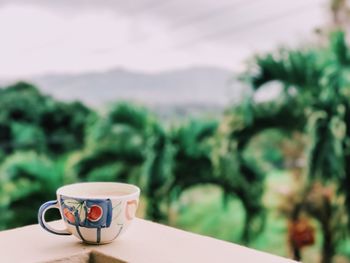 Close-up of coffee cup