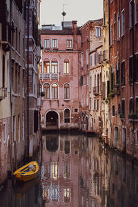 Reflection of buildings in canal