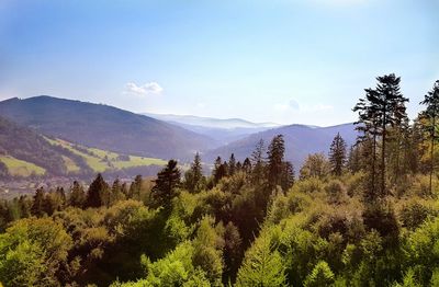 Scenic view of mountains