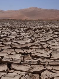 Aerial view of desert