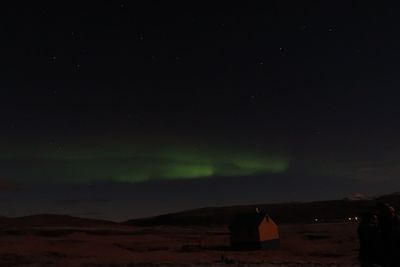 Scenic view of sky at night