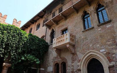 Low angle view of historic building against sky