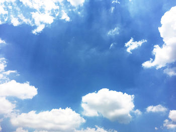 Low angle view of clouds in sky