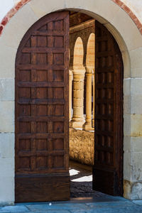 Entrance of historic building