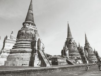 Low angle view of temple