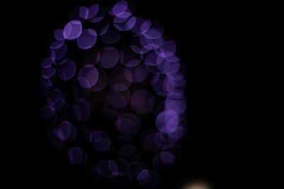 Defocused image of illuminated lights