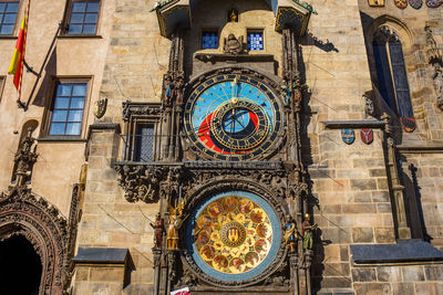Low angle view of clock tower