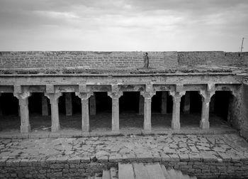 View of historical building against cloudy sky