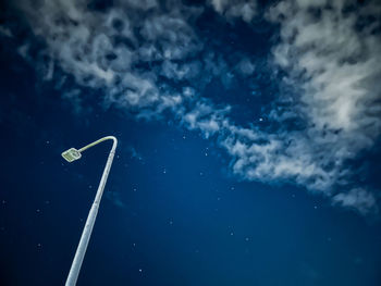 Low angle view of cables against sky