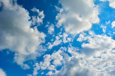 Low angle view of clouds in sky