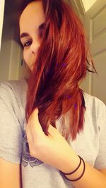 Portrait of young woman