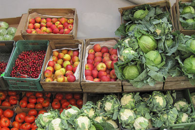 Fruits for sale in market