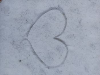 Full frame shot of snow on field