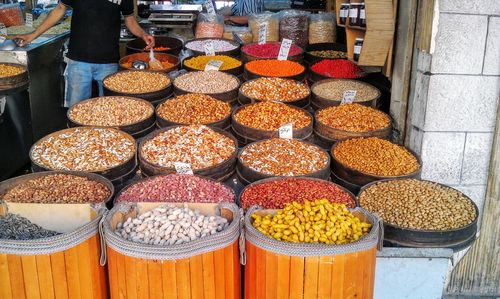 Variety of food for sale