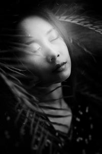 Close-up portrait of a girl