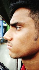 Close-up of young man