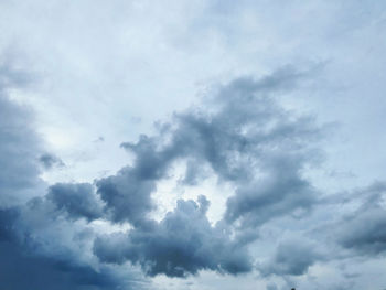 Low angle view of clouds in sky