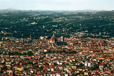 Aerial panoramic view of florence, tuscany, italy