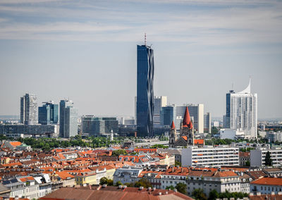 Cityscape against sky