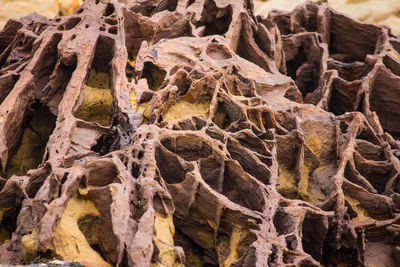 Full frame shot of rock formation