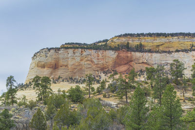 View of rock formations on landscape