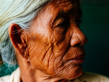 Close-up of young woman