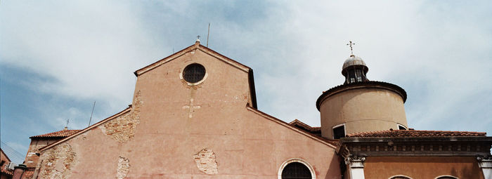 Low angle view of building against sky