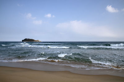 Scenic view of sea against sky