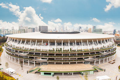 New national stadium under construction for tokyo olympic 2020, tokyo, japan - 26 january 2020
