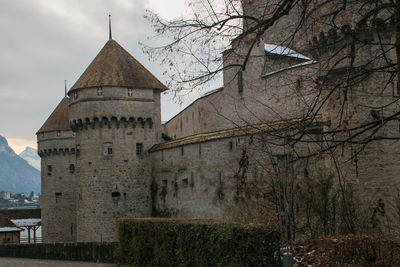 Exterior of historic building against sky