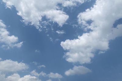 Low angle view of clouds in sky