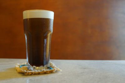 Close-up of drink on table