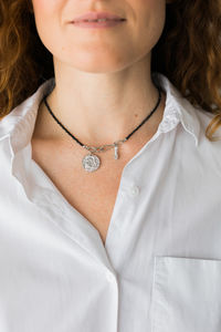 Close-up of woman with long hair