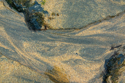 Full frame shot of rock on beach