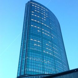 Low angle view of modern building